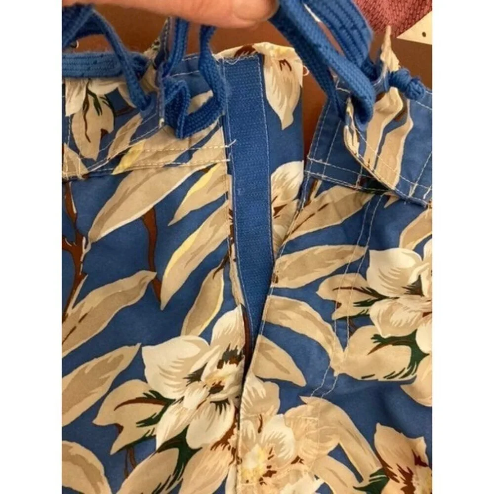 Mens Chaps Hawaiian Swim Shorts Blue Cream‎ XXL